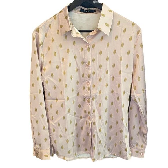 CBR Ladies Button Down Dress Shirt Size Medium - Picture 1 of 5